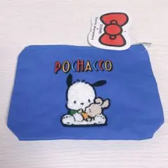 スリーコインズ ポチャッコ サガラ刺繍ポーチ