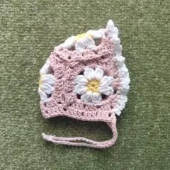 【ボンネット(ピーチ)】にじぱぺ 10cm ぬい服