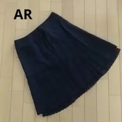 【匿名配送】AR　エーアール　裾レース　スカート　ブラック　黒　ウールのサムネイル