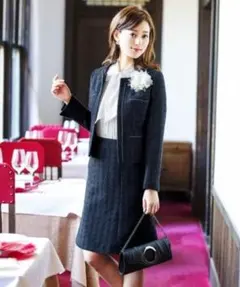 セットアップ　新品未使用タグ付き【RUIRUE boutique】ツイード　M