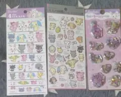 ジュエルペット　ウォーターinシール　大人の図鑑　4サイズステッカー　3枚