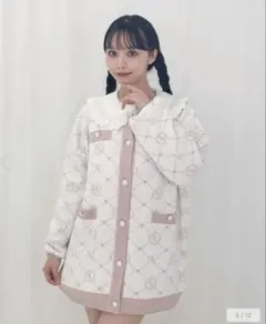 Honey Cinnamon モノグラムビッグカーディガン