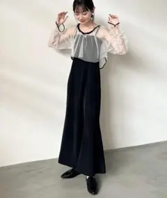 hinari チュールオケージョンドレス ブラックS