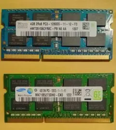 DDR3 8GB PC3-12800S 2Rx8 1Rx8(4GB×2)