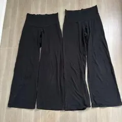 犬印本舗 マタニティパンツ 2枚セット ブラック