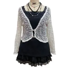 Y2K チャイナボレロ タンク2点セット ダークコア ダークコケット