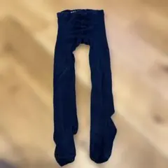 ネイビー キッズタイツ 110-130サイズ　無印良品