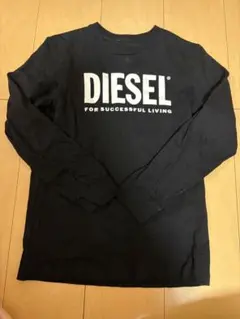 美品】DIESEL 長袖Tシャツ ブラック ロゴプリント Lサイズ - メルカリ