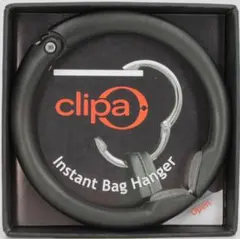 人気品！ CLIPA 2 クリッパ バッグ クリップ ハンガー マットブラック黒のサムネイル