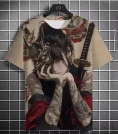 和柄 Tシャツ