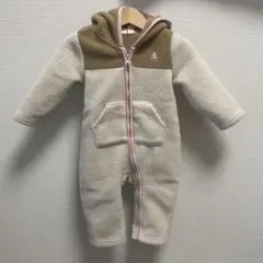 フリース フード付きアウター クリーム色