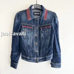 justcavalli ジャストカヴァリ クロップドデニムジャケット