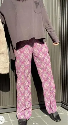 美品 JEANASIS ジーナシス ペイズリーパンツ 薄手 春夏 Mサイズのサムネイル