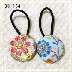 超お買い得♡リバティとインド刺繍 大きめくるみボタン(38ミリ) 豪華3