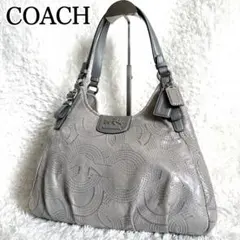COACH Madison Signature Tote Bag Gray