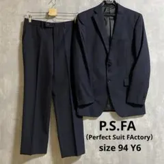 P.S.FA 春秋用 シャドーストライプ ビジネス スーツ 94 Y6 濃紺