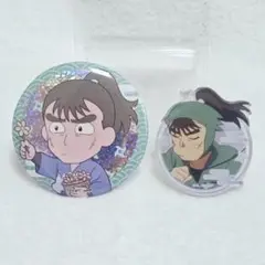 忍たま乱太郎　トレーディンググリッター缶バッジ　アクリルステッカー　中在家長次