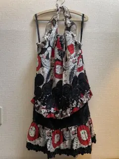 【ANNA SUI 】ライオン柄 ホルターネックワンピース USA製