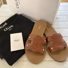 美品】セリーヌCELINE トリオンフ トング サンダル36 - メルカリ