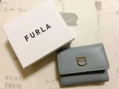 FURLA 　財布　三つ折り　バイカラー　新品