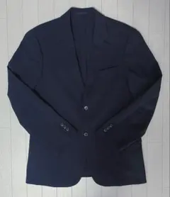 UNIQLO ネイビー テーラードジャケット シングルボタン