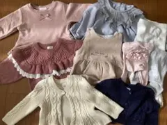 【まとめ売り】70〜80女の子冬服