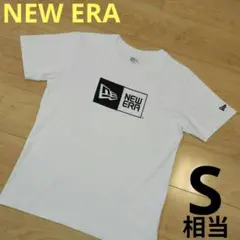 S相当【NEW ERA】ニューエラ 半袖シャツ 半袖Tシャツ ホワイトカラー