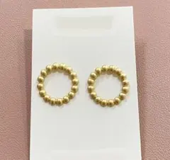 サークルピアス　タンバリンモチーフ