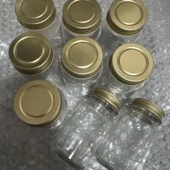 空き瓶 蓋付き 9個セット