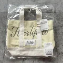 Herlipto mini tote ルミネ限定トートバッグ White - メルカリ