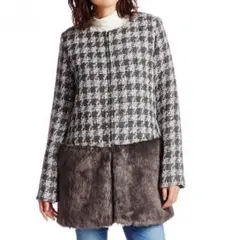 新品★リゼクシー ファーコート 千鳥 ミシェルマカロン エミリアウィズ MIIA