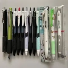 【未使用品】uni JETSTREAM多機能ボールペン他 単色ボールペン12本