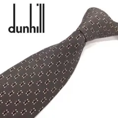 dunhill ネクタイ 高級 シルク グレー