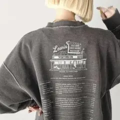 Java ダイナープリントリバースオーバーサイズスウェット