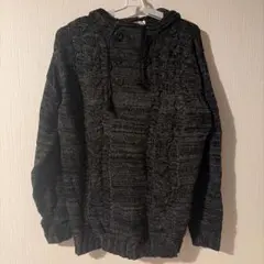 COOFANDY ブラックニットセーター Lサイズ