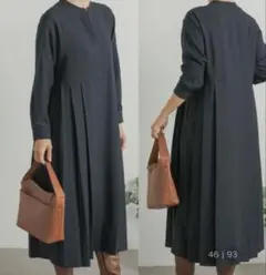 アーバンリサーチドアーズ　サイドプリーツ切替ワンピース