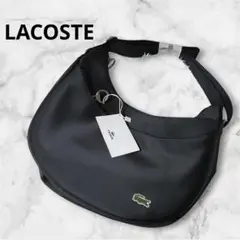 新品・タグ付き⭐️LACOSTE ラコステ　ショルダーバッグ　ハーフムーン　PVC