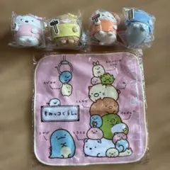 キャラクターぬいぐるみ4個とタオルセット
