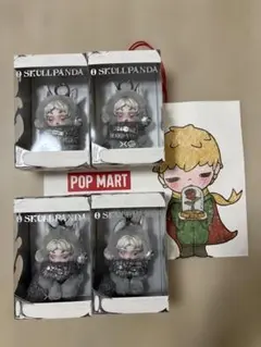 レシート有 ポップマート スカルパンダ XG ぬいぐるみペンダント 4セット