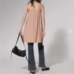 【未使用】GUジーユー☆ テクスチャーキャミソールミニワンピース　チュニック