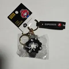 マイメロ ミャクミャク なりきり ブラック 立体マスコットストラップ キーホルダ