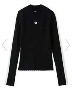 【LILY BROWN×MARY QUANT】デイジー刺繍ソフトリブニット