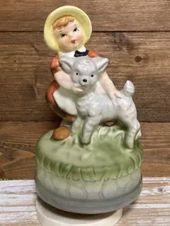 可愛い　柘植知利 作 干支置物 羊 ひつじ 置き物 　オブジェ 　木箱付き Yahoo!オークション - 工芸品 工芸美術 柘植知利 作 干支置物 未 羊 ひ