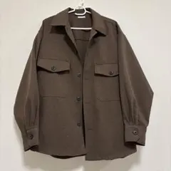 GU ブラウン　CPOジャケット　メンズ