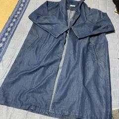 デニム春用ロングジャケット
