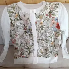 花柄カーディガン