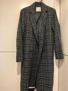 チェックジャケット　ロング　レイカズン