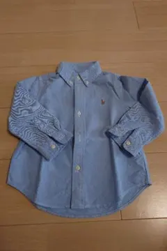 【Ralph Lauren】シャツ 長袖 ボタンダウン 2M 青