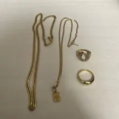 18K喜平ネックレス30g、10g、ダイヤトップ、リングまとめ売り