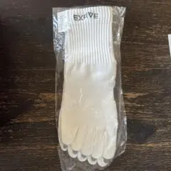 EXFIVE 5本指ソックス 白 ※22〜24cm※ 日本製 サッカー 滑り止め